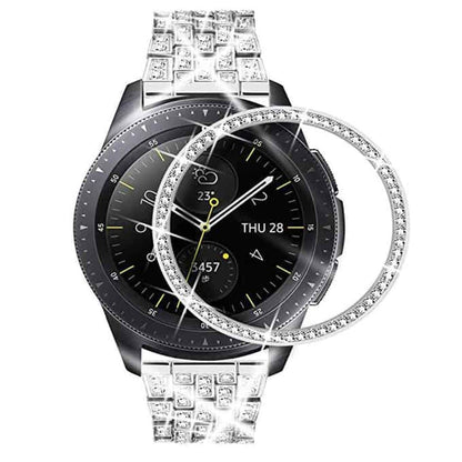 TPU Case + Bezel Combo for 46mm Samsung Galaxy Watch- Silver