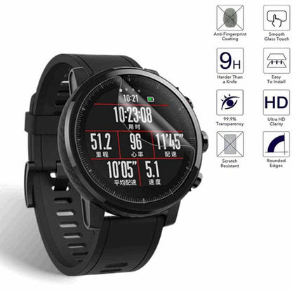 Amazfit 2/2S Stratos TPU protective case (white) + glass screen protector Combo