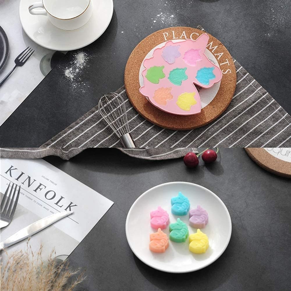 3D Rectangular Cloud & Rainbow/Unicorn Silicone Baking Mould- Combo