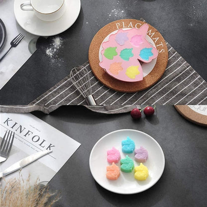 3D Rectangular Cloud & Rainbow/Unicorn Silicone Baking Mould- Combo