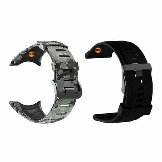 Silicone Strap for Suunto Core- Camo + Black Combo