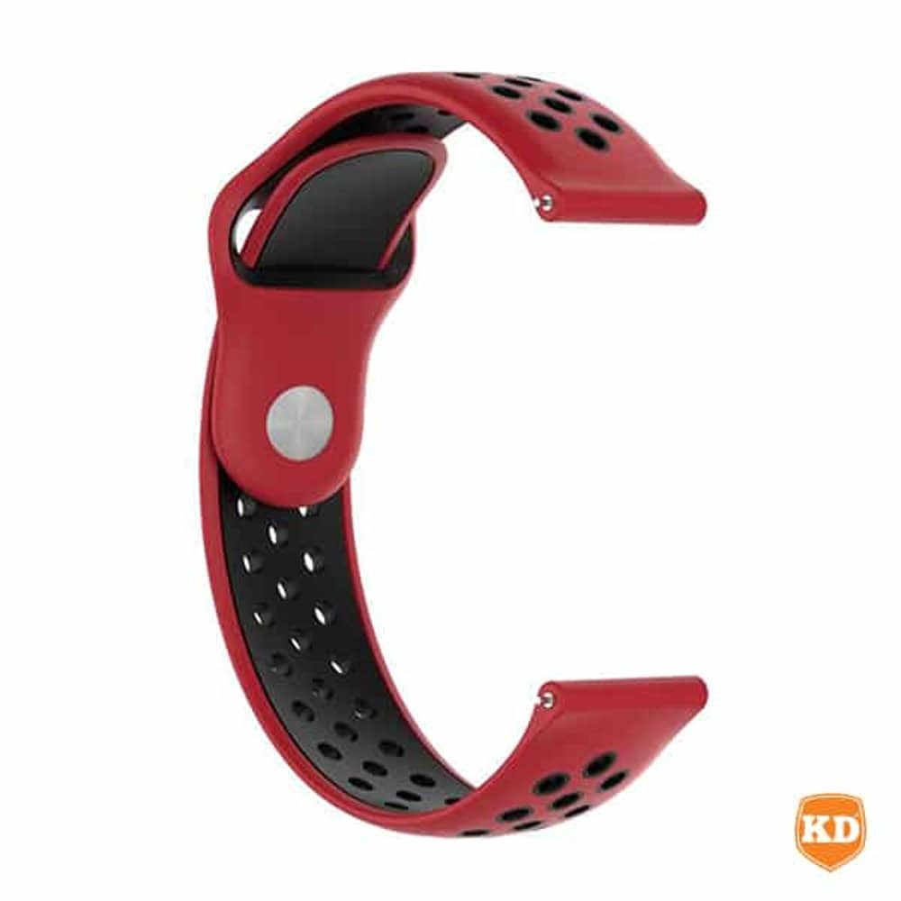 20mm Perforated Silicone Strap for Samsung Gear Sport- x2 Combo