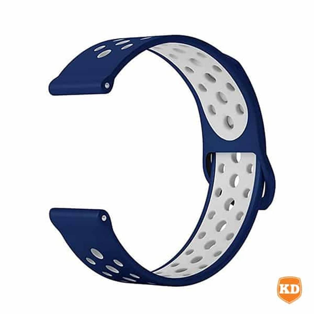 20mm Perforated Silicone Strap for Samsung Gear Sport- x2 Combo
