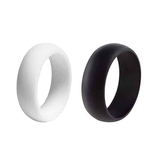 8mm Unisex Wedding Silicone Ring (USA 12 RSA Y)- x2 Combo