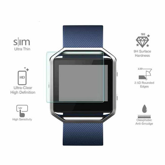 34mm No-Scratch Tempered Glass Screen Protector for Fitbit Blaze x3 Combo
