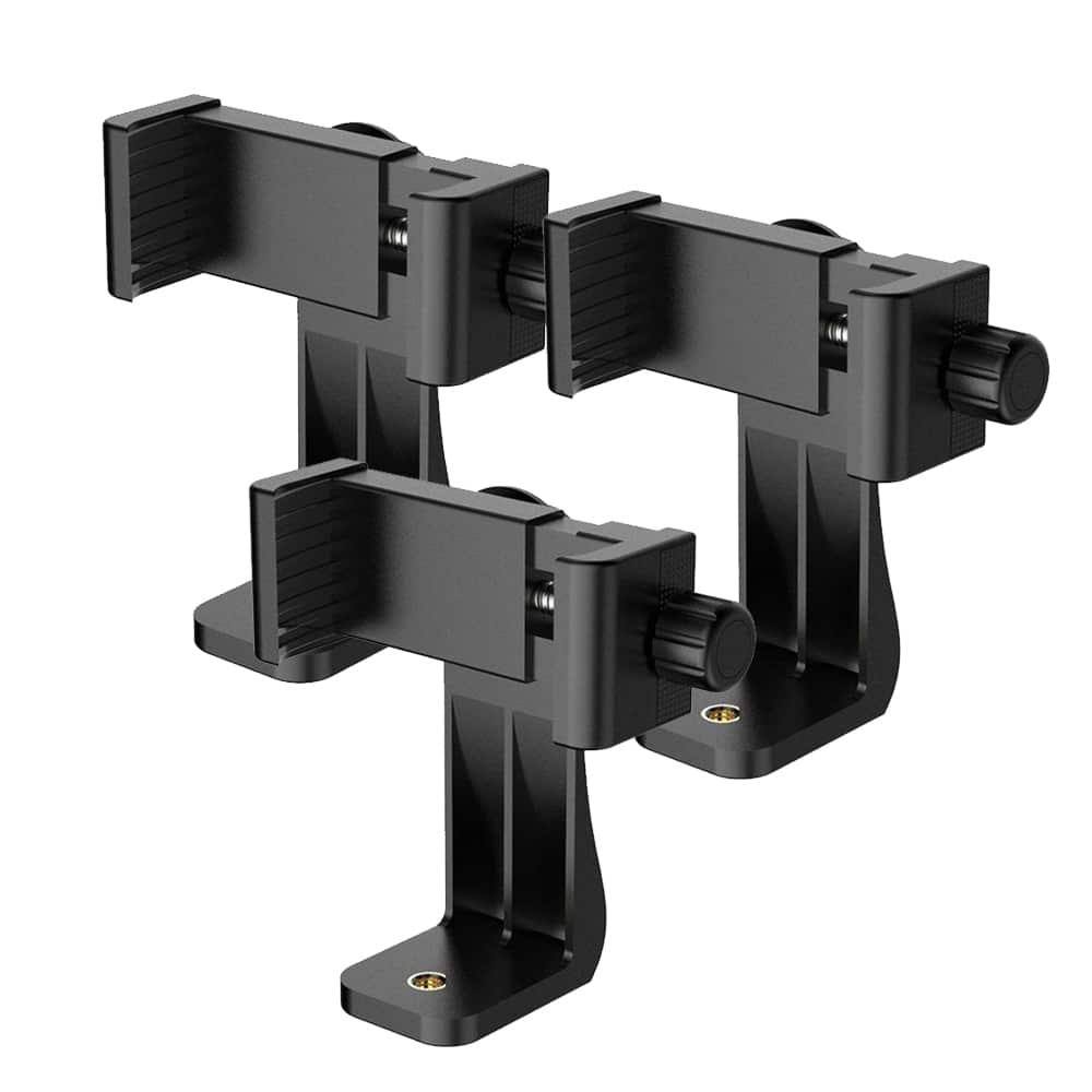 Universal 360 Adjustable Tripod Adapter Clip Smartphone Mount x2 Combo