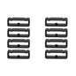 26mm Universal Watch Silicone Strap Loop Keepers (x8)- Black