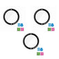 Anti-Scratch 3D Screen Protector for Garmin Vivoactive 4S x3 Combo