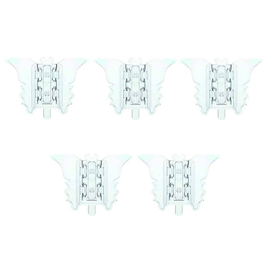 Child Safety Pet Proof Sliding Butterfly Door & Window Lock x5 Combo