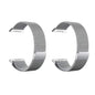 Stainless Steel Milanese Loop Strap for Fitbit Ionic-Silver x2  Combo