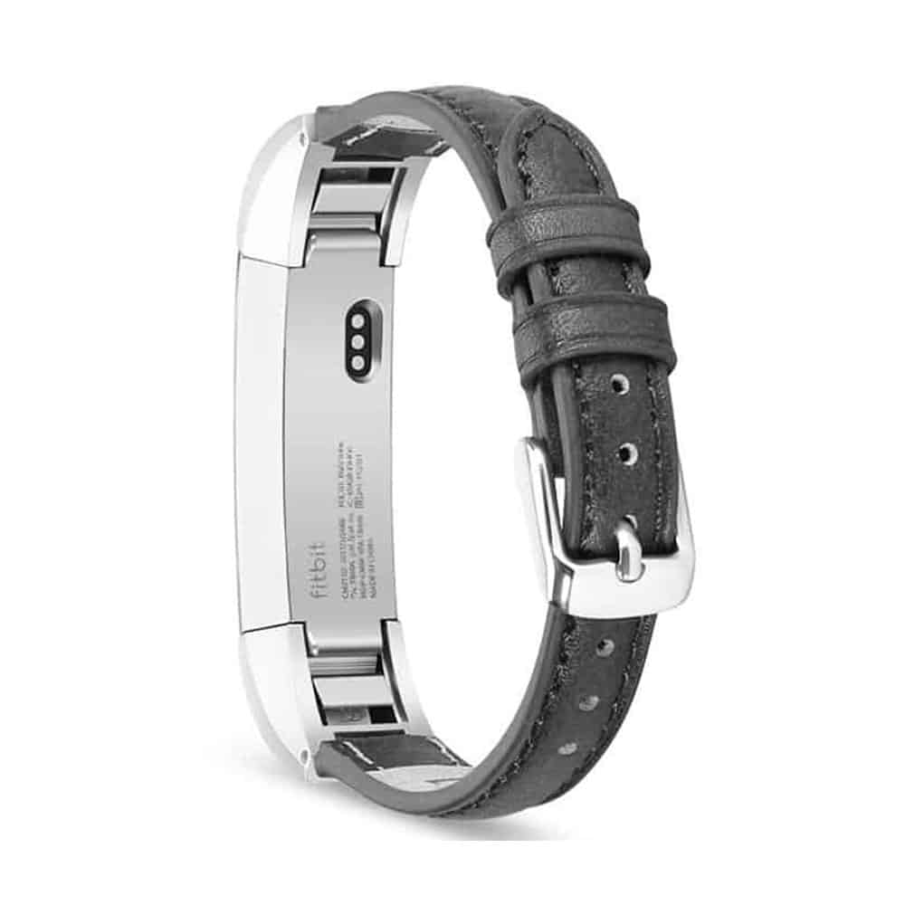 Fitbit Alta replacement leather strap - Black + Pink - Combo