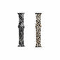 Silicone Strap for 38/40/41mm Apple Watch- Snake Skin & Leopard- S/M 2 Pack