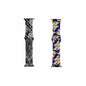Silicone Strap for 38/40/41mm Apple Watch- Snake Skin & Floral- S/M & M/L 2 Pack
