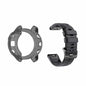26mm Silicone Strap & TPU Case Combo for Garmin Fenix 6X- Black