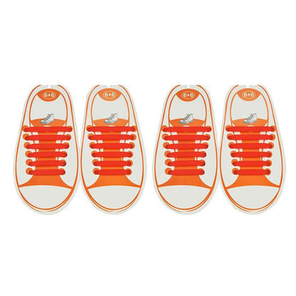elastic lazy no-tie silicone speed laces - Light blue (Kids) x2 Combo