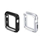 Magnetic Aluminum Protective Case for 44MM Apple Watch - Silver/Black Combo