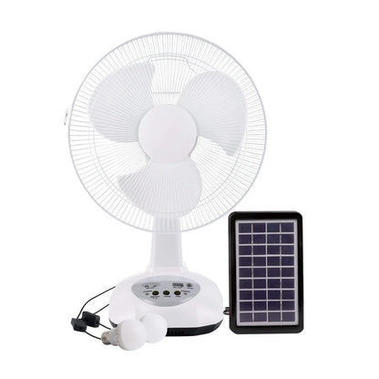 12 inch Rechargeable Fan with LED Lights 12V