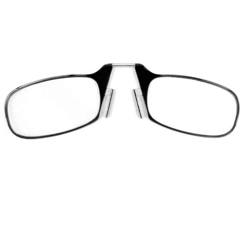 Pince Nez nose only reading glasses & case - (+1.0 strength)