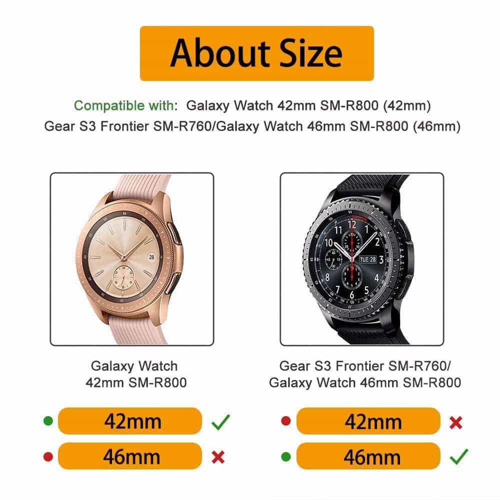 TPU Bump Guard Case for Samsung Galaxy 42mm watch- Silver