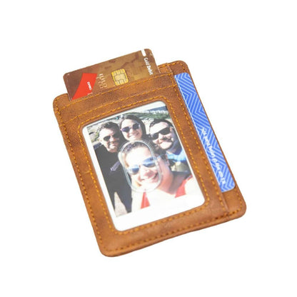 Minimalist Vegan Leather CardCash Holder RFID Protection