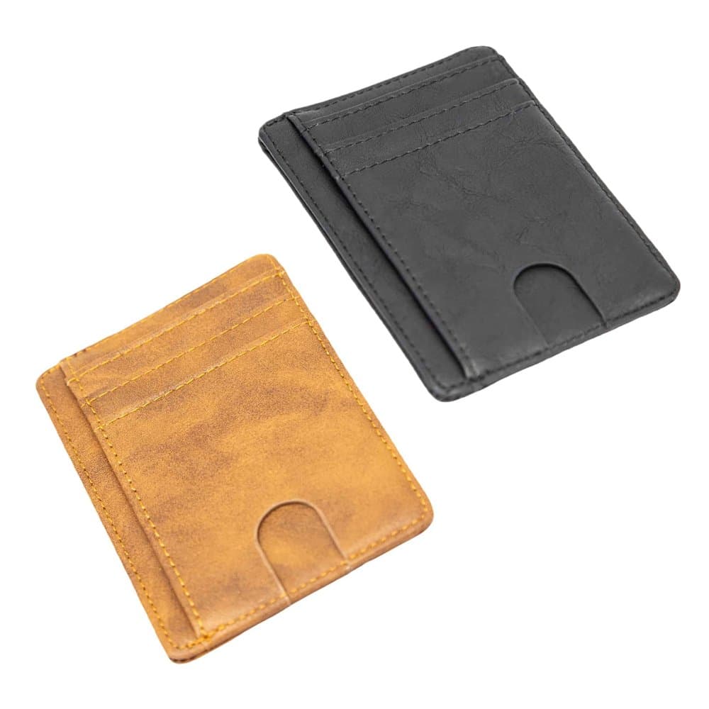 Minimalist Vegan Leather CardCash Holder RFID Protection