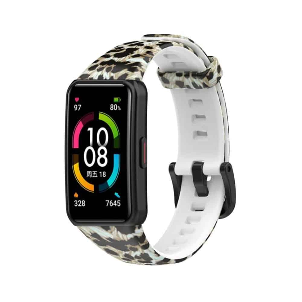 Silicone Strap for Huawei Band 6 - Camo Green