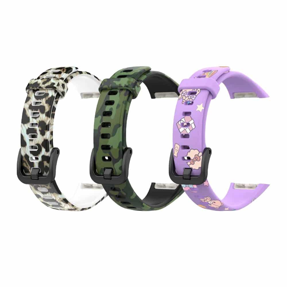 Silicone Strap for Huawei Band 6 - Camo Green