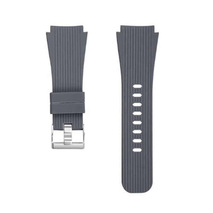 22mm Silicone Strap For Samsung Galaxy SM-R810- Grey (M/L)