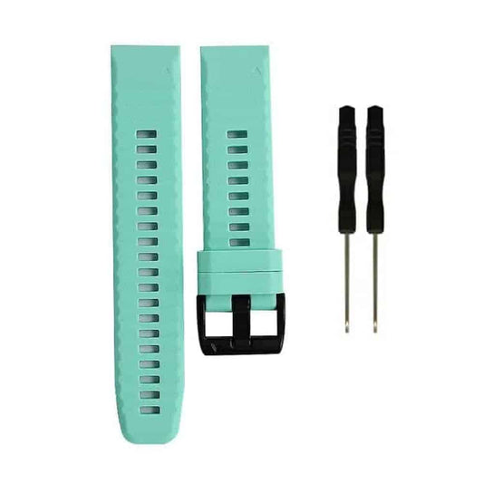 22mm Silicone Strap for Garmin Fenix 5/ 6 / 7 / Approach S60- Slate