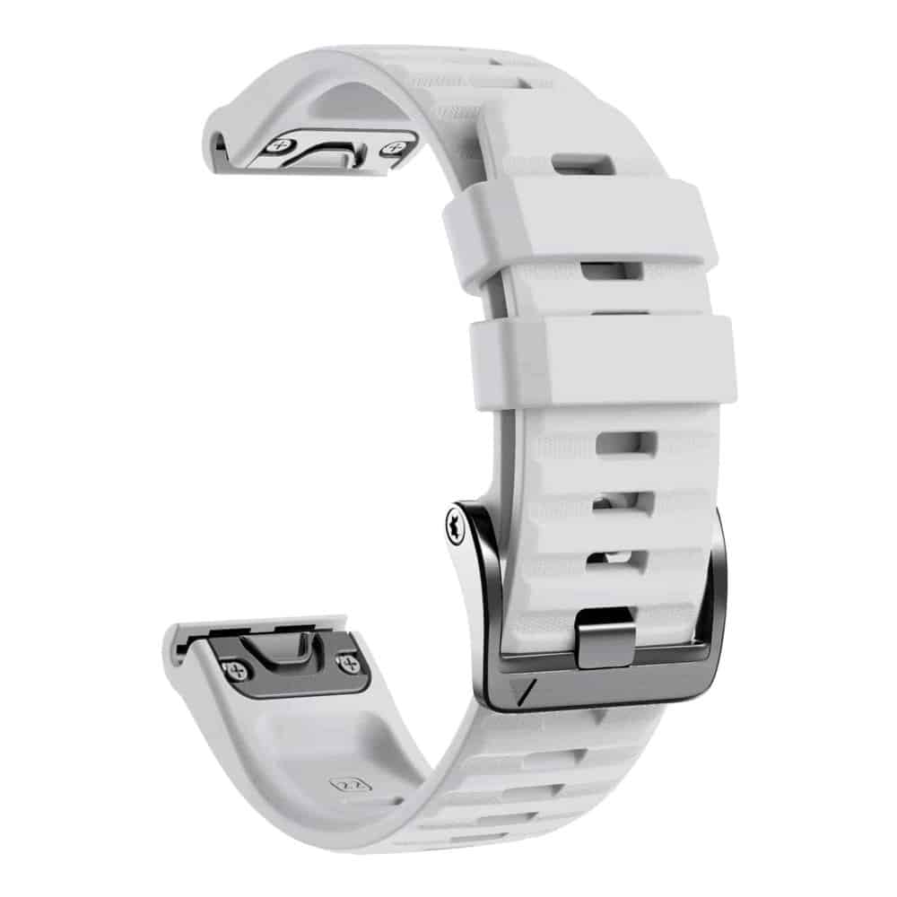 22mm Silicone Strap for Garmin Fenix 5/ 6 / 7 / Approach S60- Slate