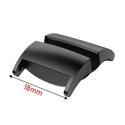 Stainless Steel Adapter Connector for Fitbit Charge 3/4 (18mm strap) - Black