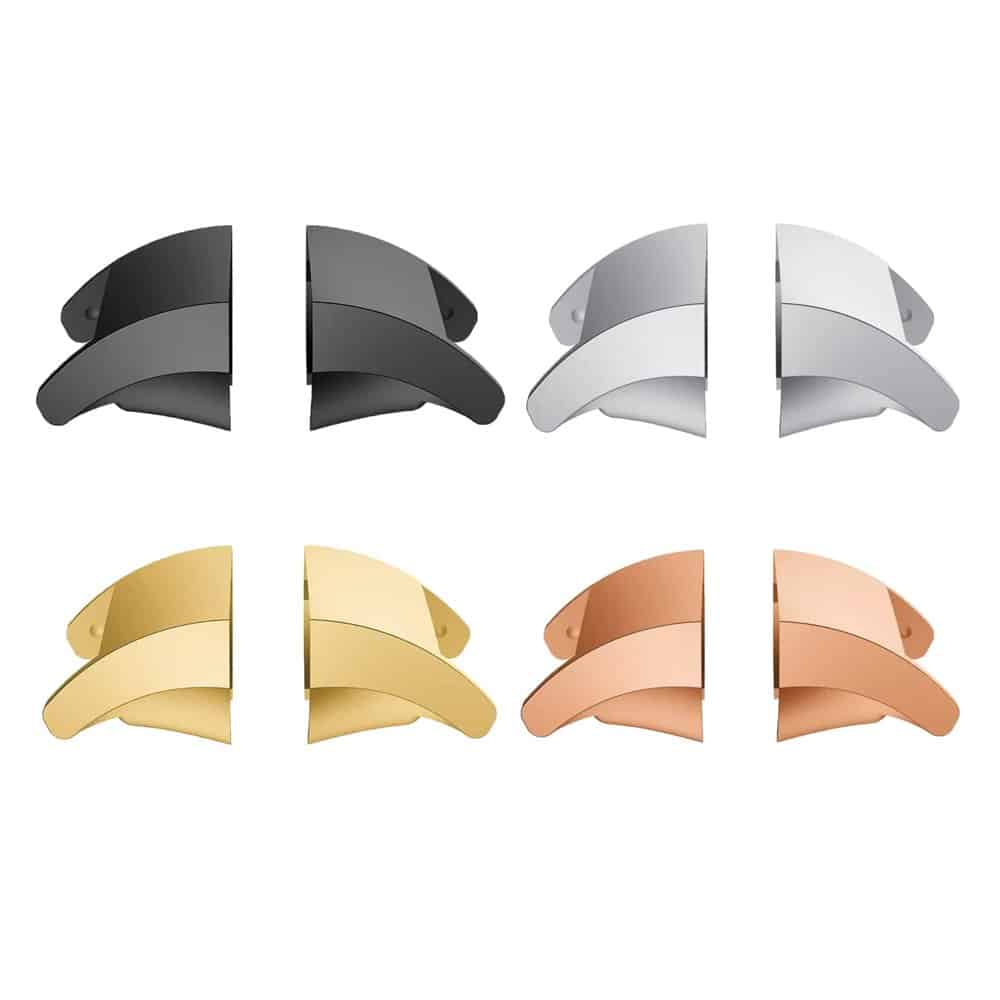 Stainless Steel Adapter Connector for Fitbit Charge 3/4 (18mm strap) - Silver