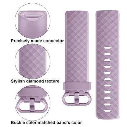 Silicone Strap for Fitbit Charge 3/4, Sense S/M - Turquoise Blue