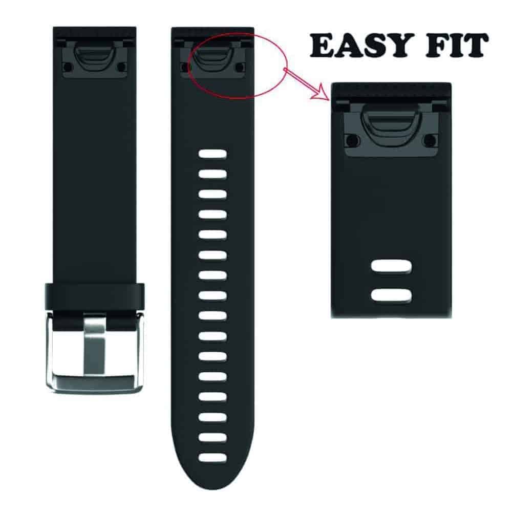 Silicone Strap for 20mm Garmin Fenix 5S/6S - Orange