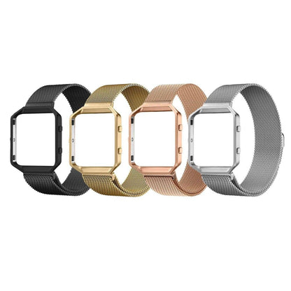 Fitbit Blaze metal frame Milanese strap - Rose gold (S-M)