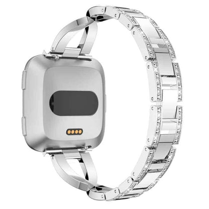 Stainless Steel Bracelet Strap for Fitbit Versa - Black