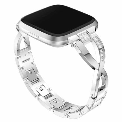 Stainless Steel Bracelet Strap for Fitbit Versa - Black