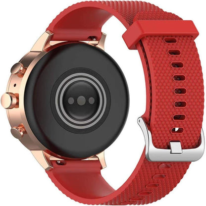 20mm Universal brand replacement silicone watch strap - Black (M-L)