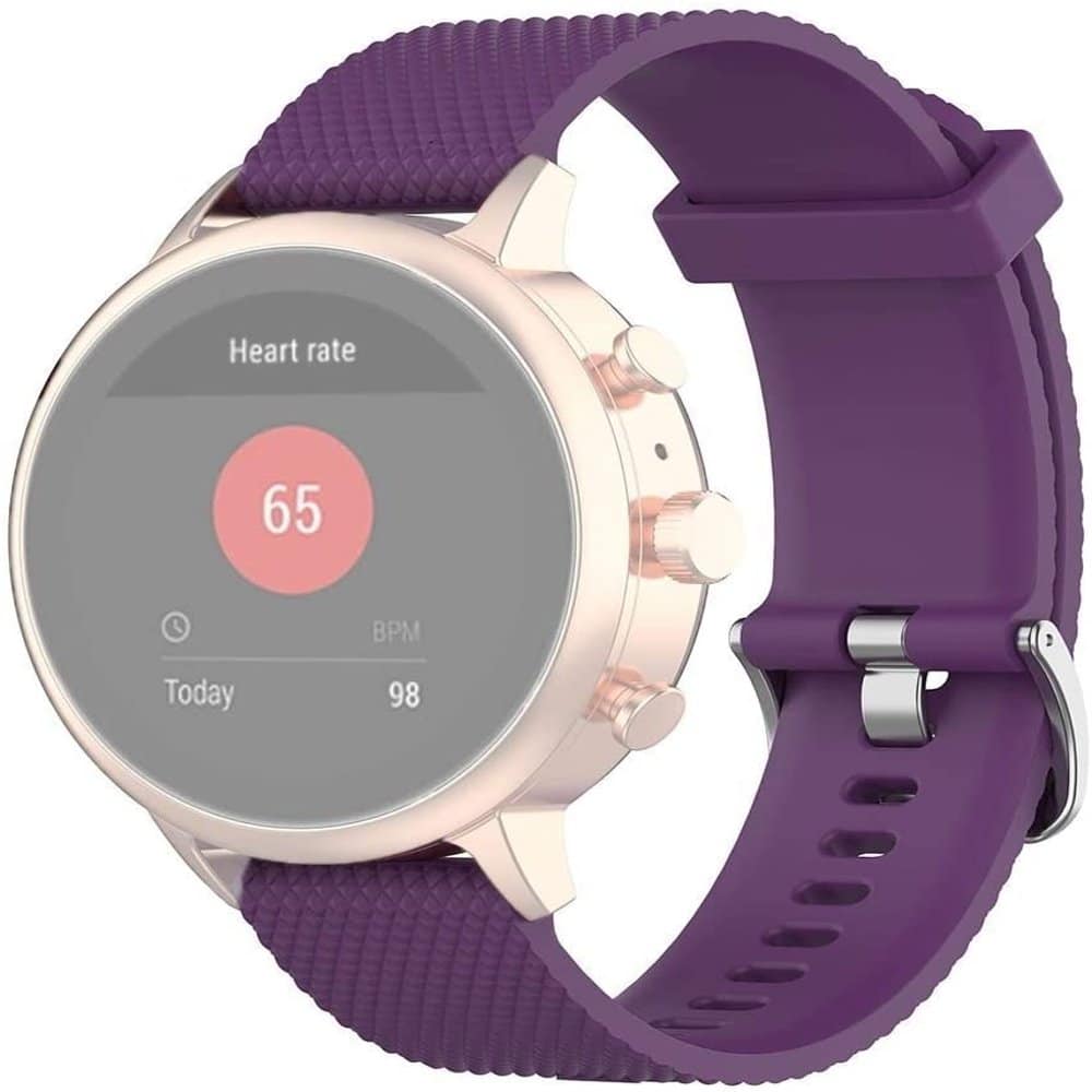 20mm Universal Silicone Strap for Samsung/Huawei/Garmin- Beige