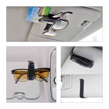 Car Visor Glasses Sunglasses & Ticket Credit Card Clip Holder (Black) 8 pack Combo