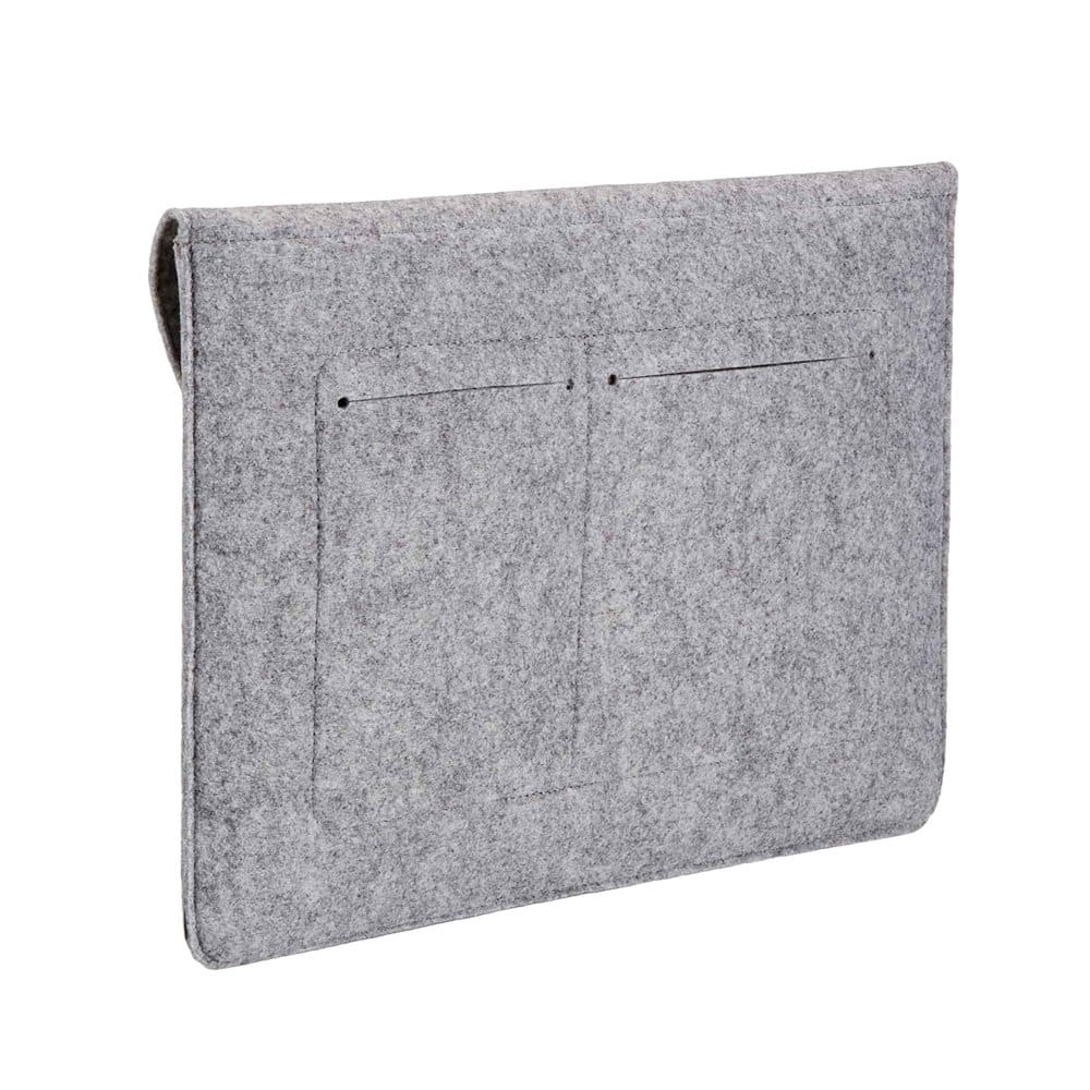 MacBook suede & felt protective laptop sleeve - Light grey (11 inch)