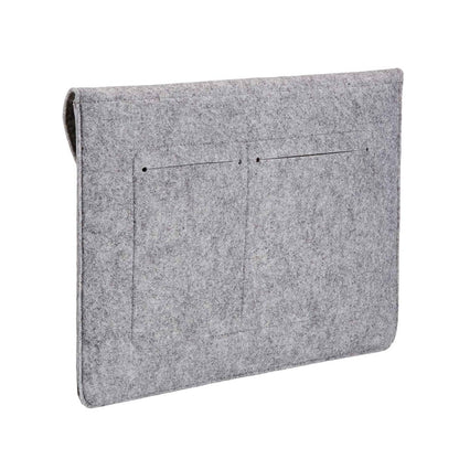 MacBook suede & felt protective laptop sleeve - Light grey (15 inch)