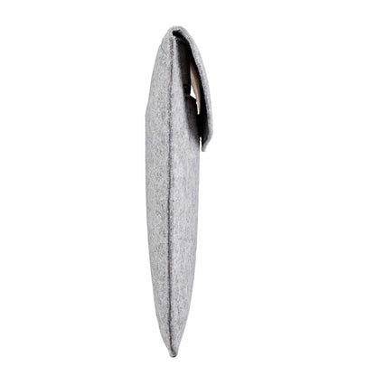 MacBook suede & felt protective laptop sleeve - Light grey (15.4 inch)