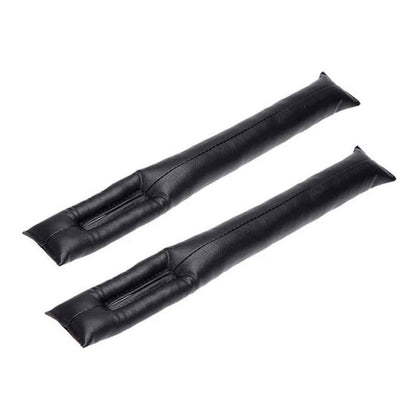 Car seat anti-lost plug PU Vegan leather gap filler case set - x2/Beige