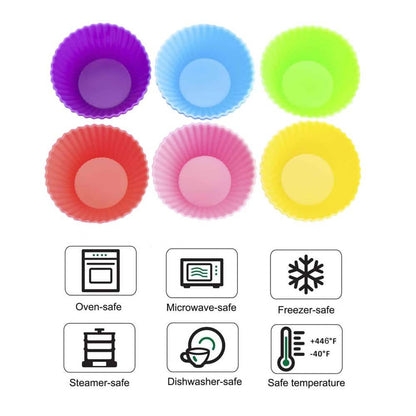 Silicone Round Mini Baking Muffin Moulds 5cm