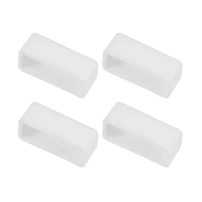 24mm Silicone Watch Strap Band Savers x 4 Pack - White