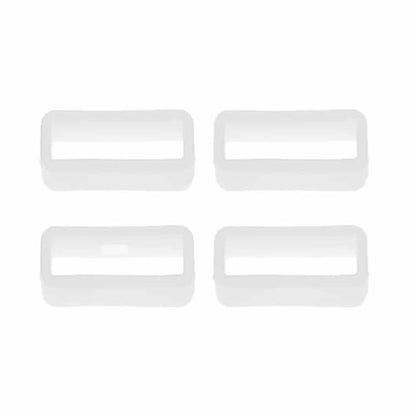 24mm Silicone Watch Strap Band Saver 4pc - Black