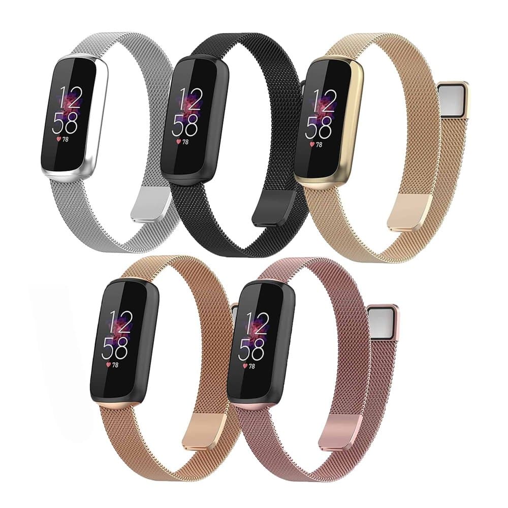 Fitbit Luxe Replacement Meshy Milanese Strap - Rose Gold