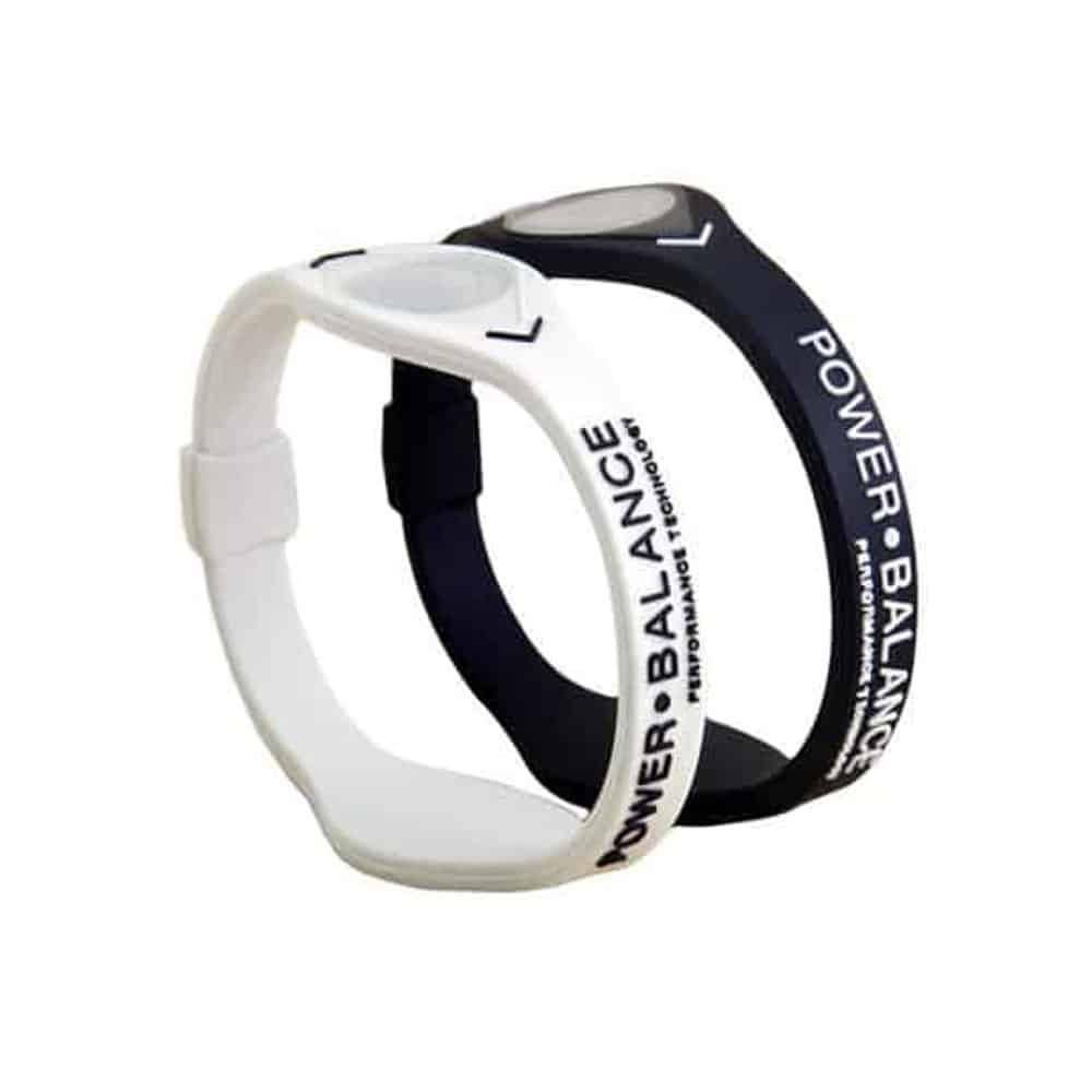 Power Balance bracelet for athletic performance & stability - Black (L)