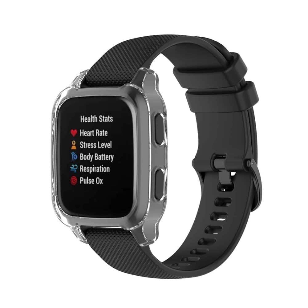 Garmin Venu Square replacement TPU silicone protective case - Black